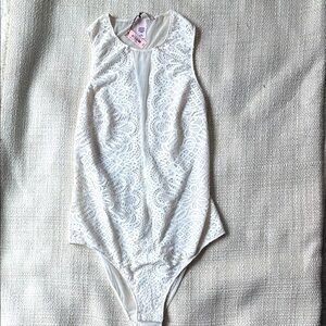 Victoria's Secret ivory Lace Bodysuit One Piece